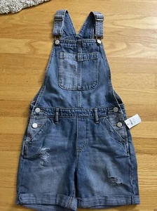 NWT Gap kids Girls Overall Shorts, Size M - Picture 1 of 8