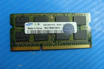Apple A1286 Laptop Samsung 2GB 2Rx8 Memory Ram pc3-8500s-07 m471b5673eh1-cf8 - Image 1 of 2