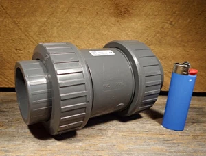 Georg Fischer PVC-U Rückschlagventil Doppelverschraubung Planmuffe EPDM 50mm 161360406 - Bild 1 von 3