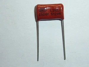 50 PIEZAS CBB81 392J 2000V 0.0039UF 3.9NF P15 condensador de película metalizada - Imagen 1 de 1