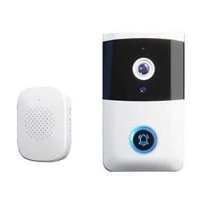 Smart Doorbell HD Wireless Bluetooth WiFi Security Camera Visual, Voice Intercom - Picture 1 of 16
