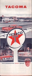 1960 Texaco Road Map: Tacoma NOS - Picture 1 of 1