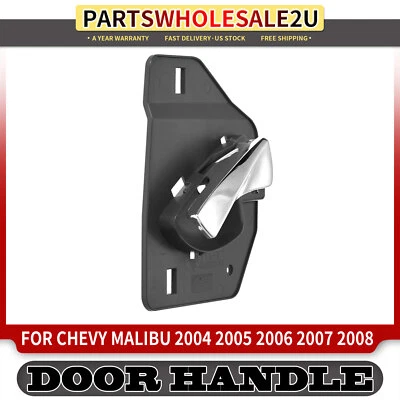 Manija de puerta interior delantera izquierda gris claro y cromada para Chevrolet Malibu 04-08 Foto 1 de 4