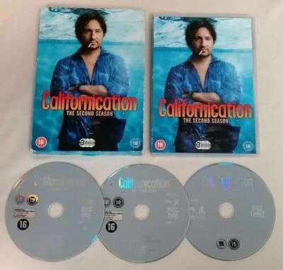 DVD BOX SET - Californication Complete Season 2 2009 3-Disc Box Set PAL Region 2 - Image 1 of 2