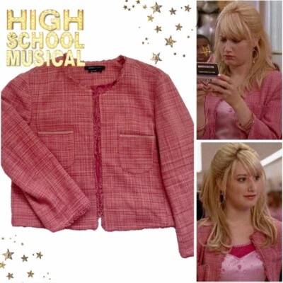 ASO Sharpay Evans in High School Musical Size L Pink Tweed BCBGMaxazria Blazer - Image 1 of 3