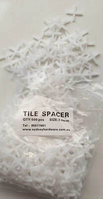TILE SPACERS - CROSSES for Grouting Joints in wall or floor 1.5mm to 10mm packs - Image 1 of 4