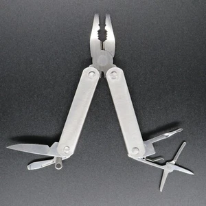NEW Stainless 9-in-1 Multi-Function Pliers Folding Outdoor Camping Locking Ring - Picture 1 of 7
