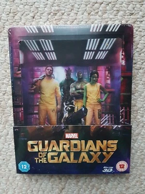 MARVEL: GUARDIANS OF THE GALAXY (2015) UK Region B 3D Lenticular Steelbook *NEW* - Image 1 of 4