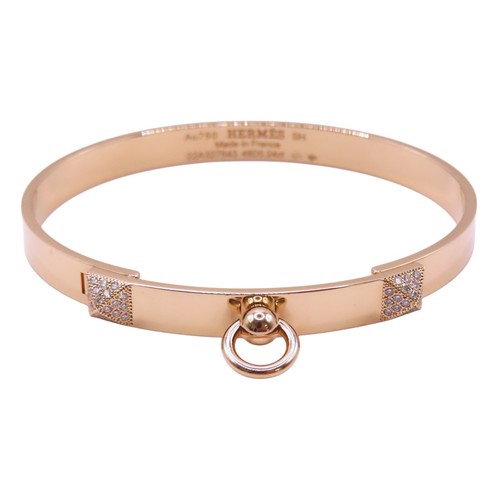 HERMÈS Bracciale HERMES Collier De Chien CDC Diamanti Oro Rosa 18K