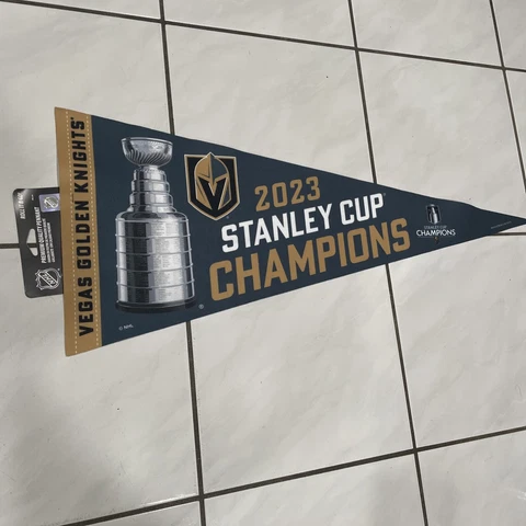 Las Vegas golden Knights Champions Pennant 🔥🔥NHL🔥🔥GO KNIGHTS GO NHL On Hand Cover
