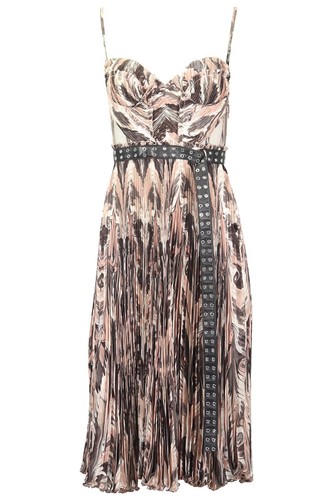 ALEXANDER MCQUEEN ABITO MIDI ALEXANDER MCCHEEN CINTURA SETA XSMALL