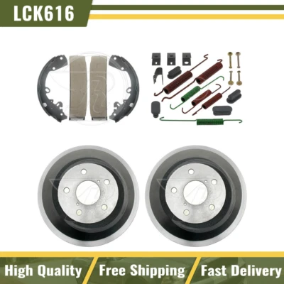 Tambores de freno traseros y zapatas de freno kit de resorte de hardware para Mitsubishi Raider 2006 Foto 1 de 4