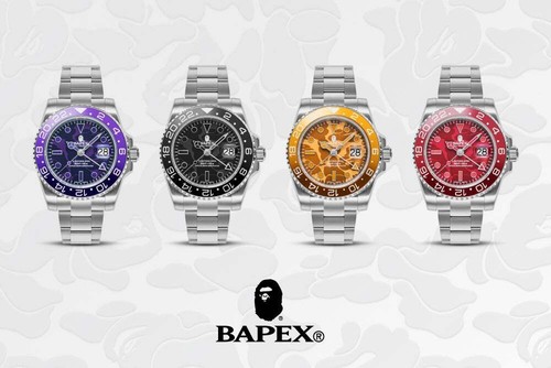 A BATHING APE (BAPE) Orologio da polso A BATHING APE Uomo TIPO 2 BAPEX COLORE CAMO Quarzo 1J70187009 2023AW