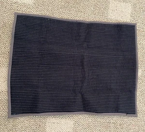 Restoration Hardware Teen Standard Sham Reversible Mini Channel Black Gray - Picture 1 of 4
