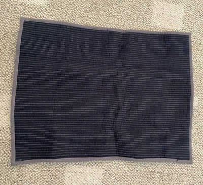 Restoration Hardware Teen Standard Sham Reversible Mini Channel 黑色 灰色 — 第 1/4 张图片