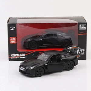 Nissan GT-R R35 Escala 1/36 Modelo de Coche Metal Diecast Juguete Vehículo Niños Regalo Negro - Imagen 1 de 8