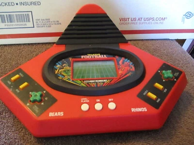 VTech Talking Football 1986 Video Technology Play Bears Rhinos - Tested Working - Image 1 of 4