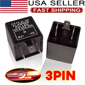 (2PCS) - 3-Pin Car LED Flasher Relay Fix Light Hyper Flash CF13 EP34 Turn Signal - Picture 1 of 8