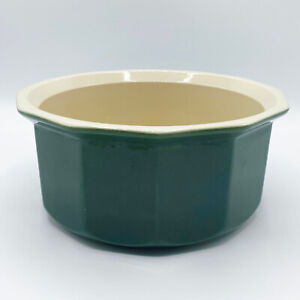 EMILE HENRY Modern 6.5" Souffle Baking Dish - Stoneware with Green Enamel Finish