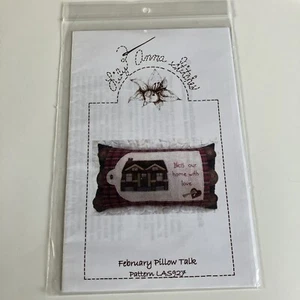 Lily Anna Stitches February Pillow Talk Appliqué Pattern LAS927 - Picture 1 of 2