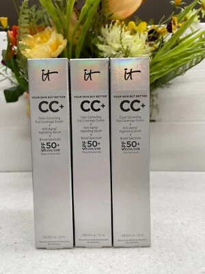 IT Cosmetics CC+ Creme mit LSF 50+ (Sie wählen) Neu im Karton 1,08 Unzen/32 ml - Bild 1 von 2