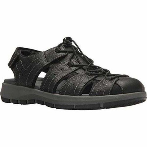 Clarks uomo * Brixby Cove sandalo estivo nero * comodo * UK 9 5 vero 9 G