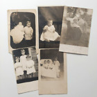 Vintage Real Photo Postcards Family Life Children Boy Girl Babies Lot of 6