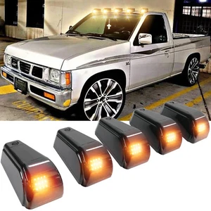 5pcs LED Roof Top Running Cab Marker Amber Marker Lights For Nissan D21 Pickup - Picture 1 of 11