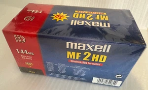 Maxell MF2HD 3.5” Floppy Disks – 50 Pack – New & Sealed – Vintage Old Stock - Photo 1/3