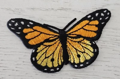 Monarch Butterfly Patch Embroidered Applique - Image 1 of 3