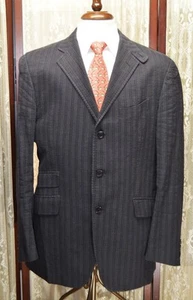 Blazer cappotto sportivo estivo Etro Milano 44 R lino e cotone a righe 2 sfiato y6j4 - Foto 1 di 10