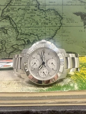 Relógio masculino Baume & Mercier Capeland cronógrafo automático prata 40 mm ref:65366 - Imagem 1 de 4