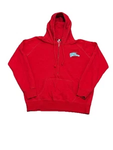 Vintage 90s Planet Hollywood Unisex Size Xl Hoodie Pullover Sweatshirt Red Euc - Bild 1 von 5