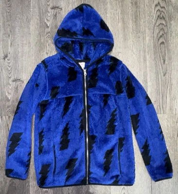 Sudadera con Capucha Forrada Hanna Andersson Sherpa Azul Perno de Iluminación Talla 12 150 cm NUEVO SIN ETIQUETAS Foto 1 de 2