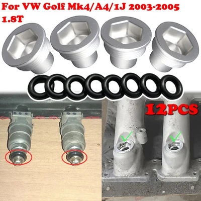 Fuel Injector Inserts Cup Seat Engine O-Rings For VW Jetta MK4 2003 - 2005 1.8T - Image 1 of 4