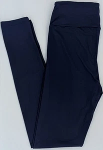 OS LuLaRoe One Size Solid Dark Midnight Navy Blue Leggings NWT 50 - Picture 1 of 6