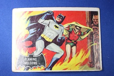 1966 Topps Batman - #51 "Flaming Welcome" - Fair Condition - Image 1 of 4
