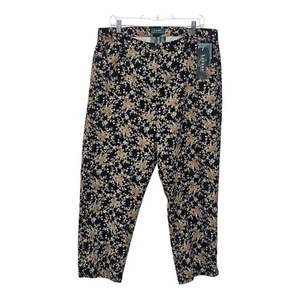 Lauren by Ralph Lauren Hose 16 W Crop Floral Straight Twill Damen 100% Baumwolle - Bild 1 von 12