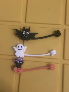 3x Cubiertas de Paja de Halloween - Tapas de Silicona de 10 mm Stanley 30/40 OZ Vasos T2 - Imagen 1 de 4