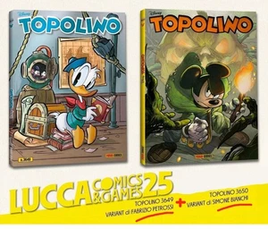 TOPOLINO 3649 VARIANT LUCCA 1 + TOPOLINO 3650 VARIANT LUCCA 2 PRE-ORDER 2025 - Picture 1 of 1