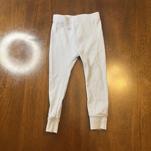 Pantalones de pijama acanalados Old Navy para niños pequeños 2T azul claro con puños leggings - Imagen 1 de 6