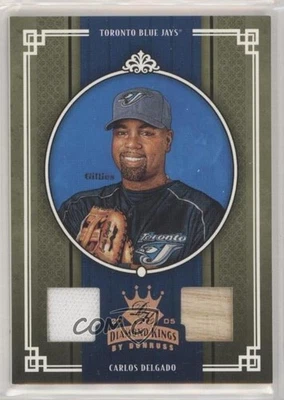 2005 Donruss Diamond Kings Bronze Materials /200 Carlos Delgado #240 - Image 1 of 2