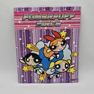 Vintage Powerpuff Girls 3 Hole Folder Cartoon Network Warner Bros School Supply - Picture 1 of 14