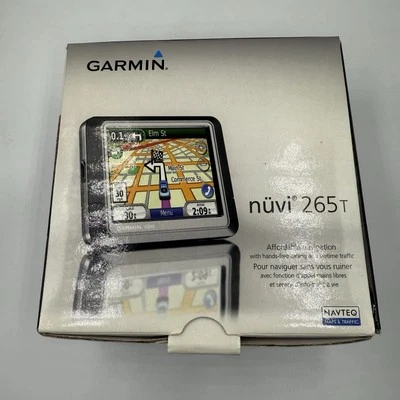 Garmin Nuvi 265T Navigation System GPS Unit Tested Working - Needs Plug For Car - Image 1 of 3
