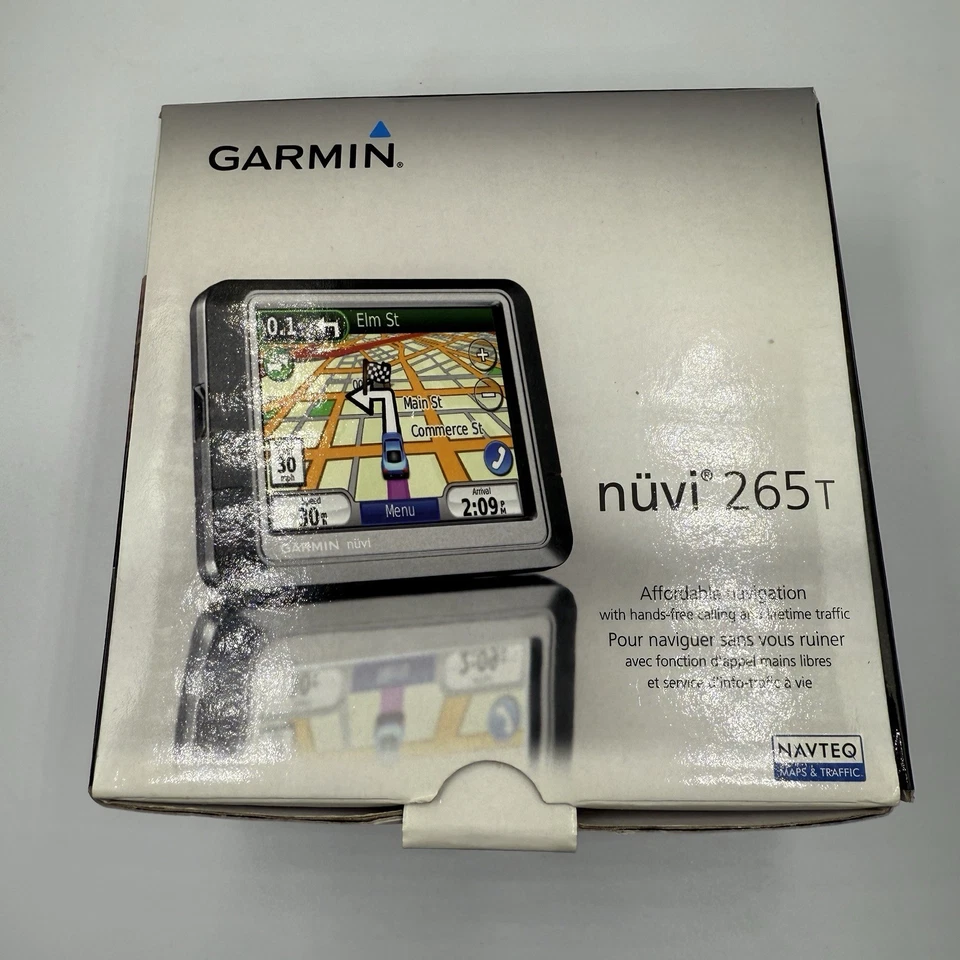 Garmin Nuvi 265T Navigation System GPS Unit Tested Working - Needs Plug For Car - Image 1 of 3