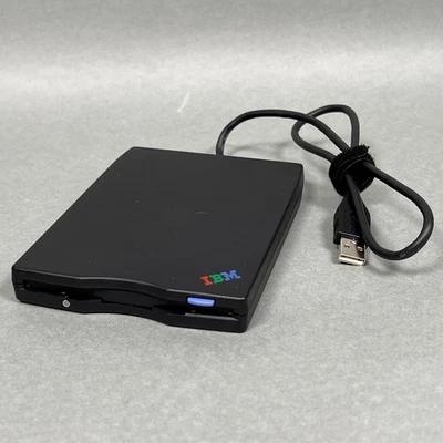 IBM USB Portable Diskette Drive MPF82E External Floppy Drive Works Great - Image 1 of 4