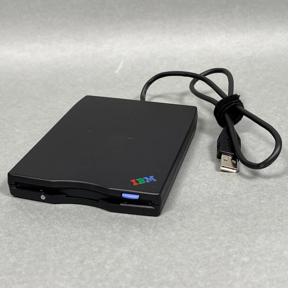 IBM USB Portable Diskette Drive MPF82E External Floppy Drive Works Great - Image 1 of 4