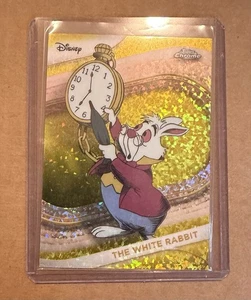 2025 Topps Disney Chrome The White Rabbit Yellow Mini Diamond Refractor #180 - Picture 1 of 1
