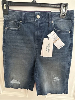 CALVIN KLEIN JEAN SHORTS Size 12 Girls - Image 1 of 4