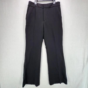 Banana Republic Dress Pant Flare Leg Adult 10 High Rise Black Trousers Womens - Picture 1 of 15